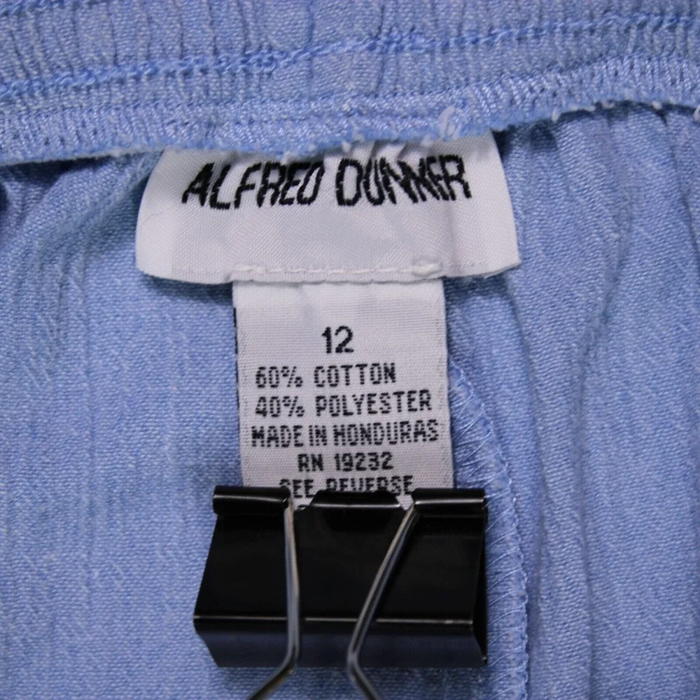 Alfred Dunner Pants Womens Size 12 Blue Pull‎ On Pants  - (26.5 x 26)